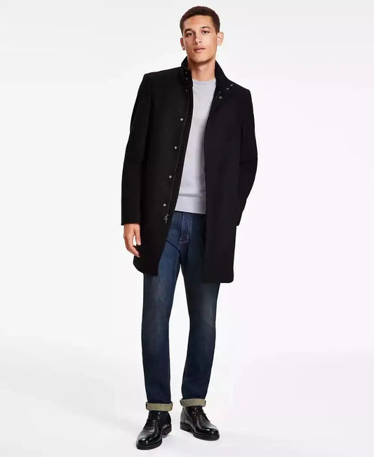 Calvin Klein | Men's Mayden Slim-Fit Wool Blend Overcoat