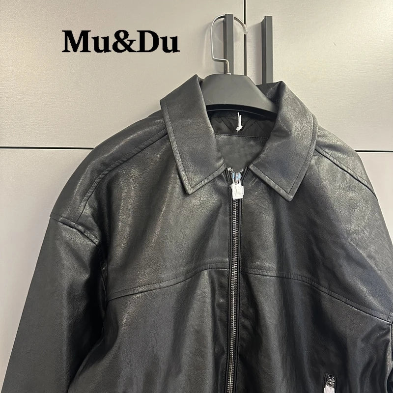 Chic Black Faux Leather Jackets Women Long Sleeve Oversize Coats Fashion 2026 Autumn Winter Bomber Outerwear Streetwear