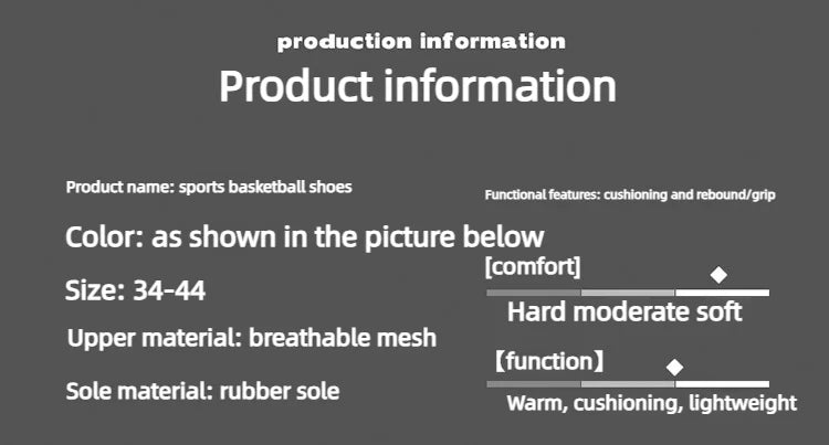 Men Basketball Shoes Outdoor Unisex Breathable Athletic Unisex Trainer Women High Quality Sneakers Running Light Sports Shoes