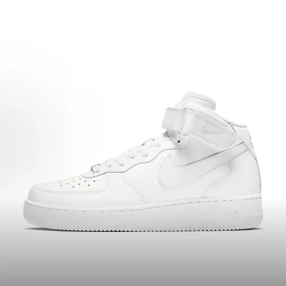 Nike Air Force 1 '07 Mid Unisex Casual Sneakers Iconic Leather Mid-Top Classic Comfort Shoes CW2289-001