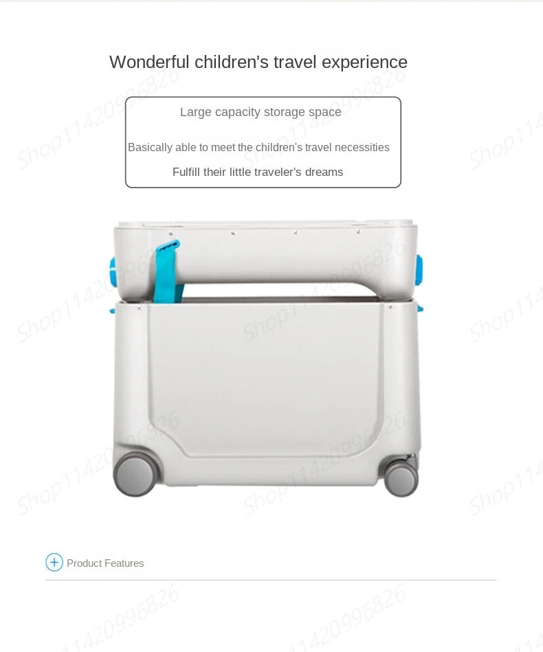 Children's Luggage Can Lie Down Can Sit Can Ride Multi Purpose Child Cabin Suitcase ABS Multifunctional Baby Traveller's Bed