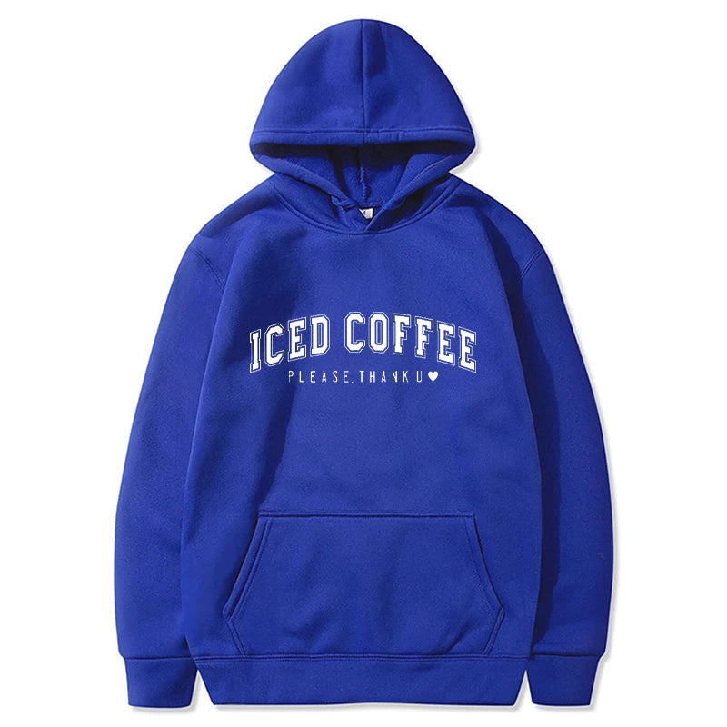 Men Letter Graphic Printed Hoodies Women Fashion Drawstring Long Sleeve Pocket Sweatshirts Casual Harajuku Hooded Pullover Coat