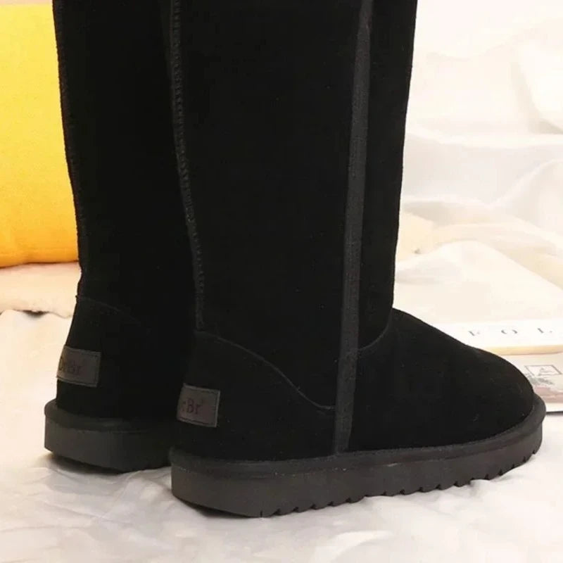 High Quality Classic Ladies Girls Winter Snow Boots  Warm Women's Shoes Fur Plus Velvet Knee Shoes for Women Thigh High Boots