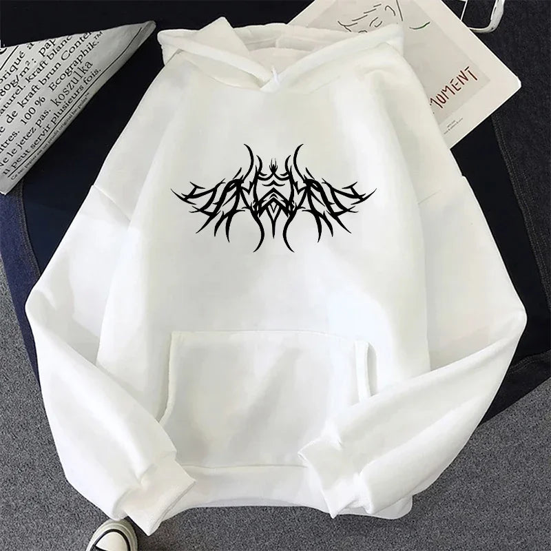 2026 New Arrival Women's Sweatshirts Y2K Style Hooded Long Sleeve Pullover Urban Casual Fashion Loose Hoodies Streetwear