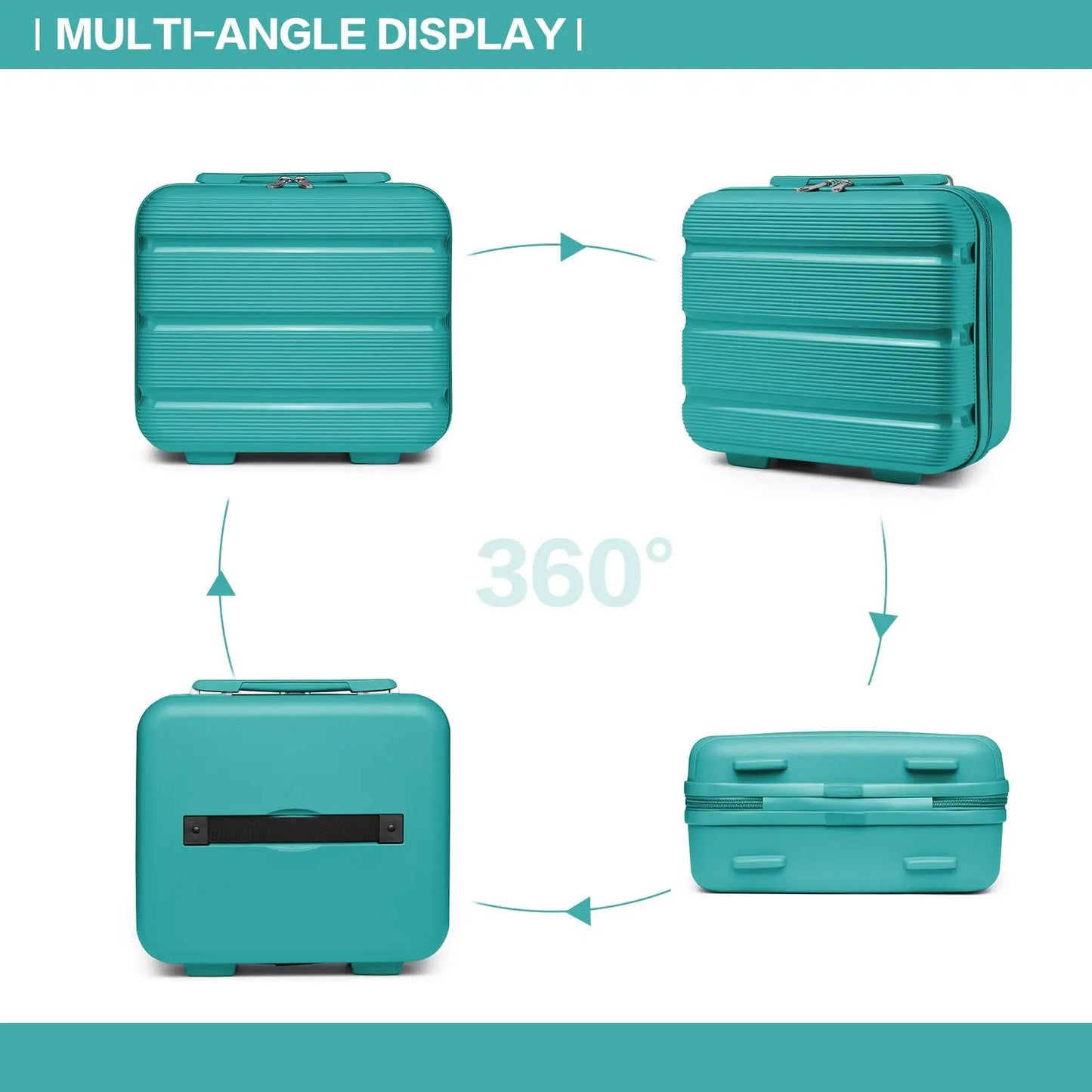 KONO cosmetics Case WOMEN'S & girls Hard Case Small Beauty Case hand luggage Cabin Luggage Practical & Compact