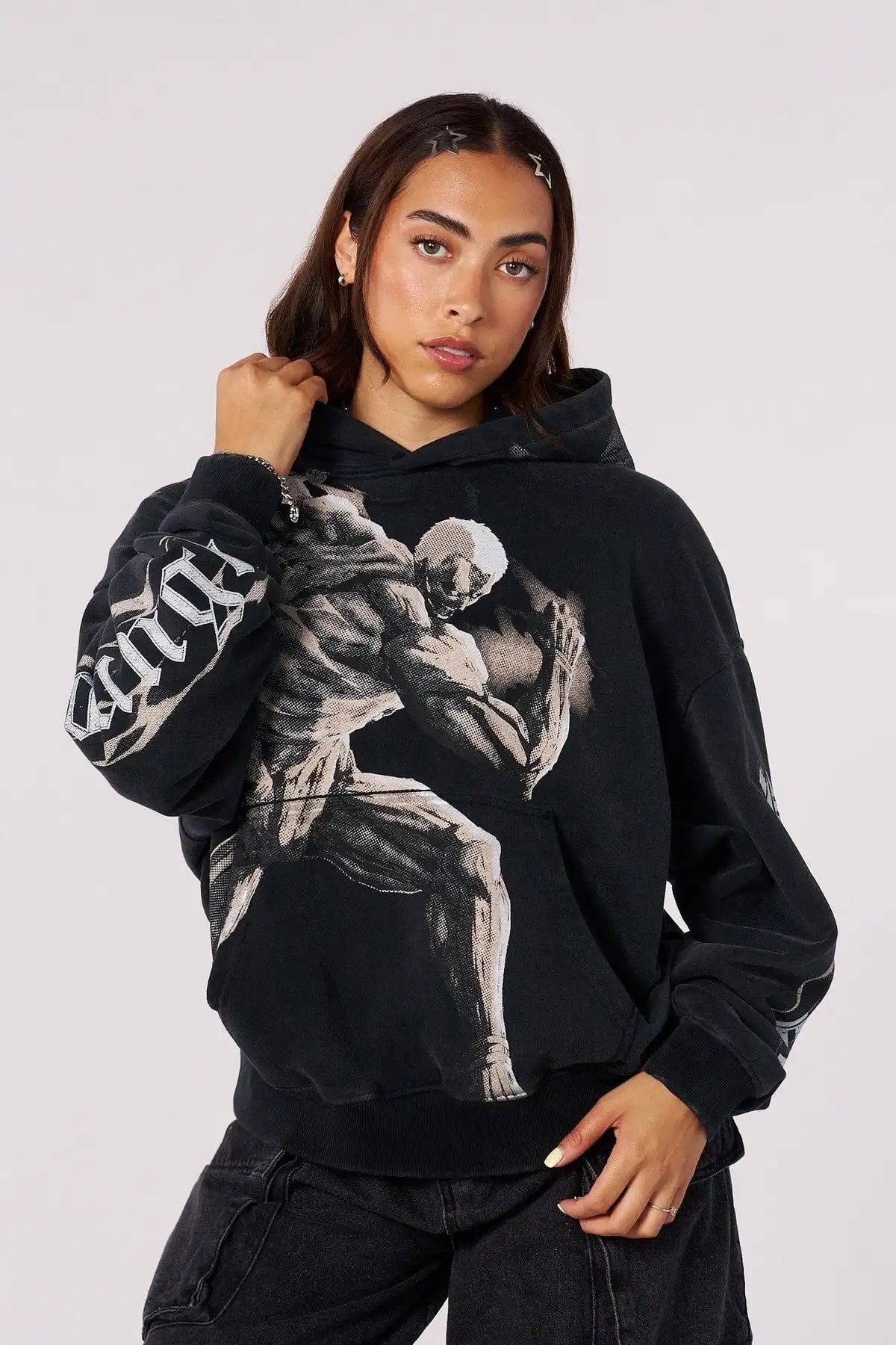 Attack on Titan Graphic Hoodies Men Grunge Streetwear Sweatshirt Tops Oversized Hoodie Gothic 2000s Harajuku Y2k Men Clothing