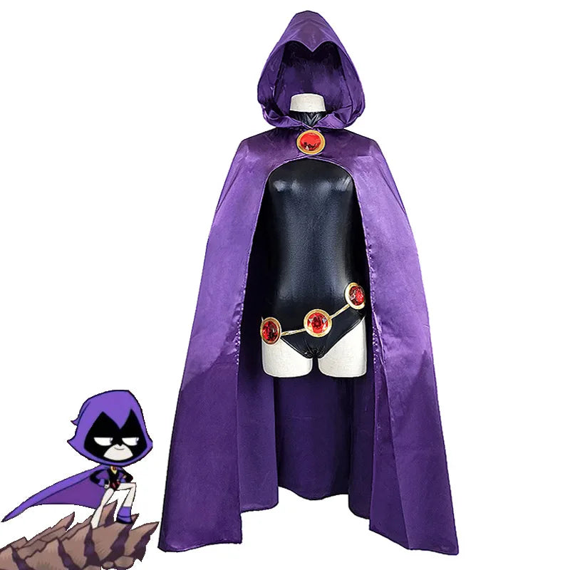 Anime Dark Magic Witch Cosplay costume cosplay Gothic hooded cape and purple cape elegant costumes for comic conventions Halloween fantasy camouflage
