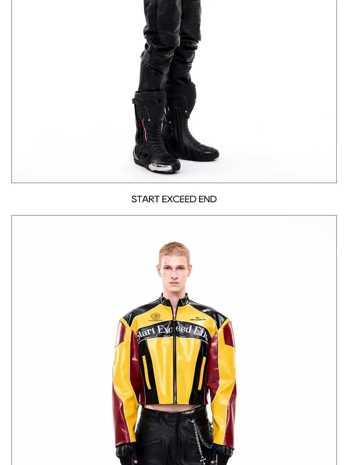LUZHEN Fashion High Quality Embroidery Pattern Stand Neck Motorcycles Leather Jacket Men's 2025 New Original Short Coat JY4627