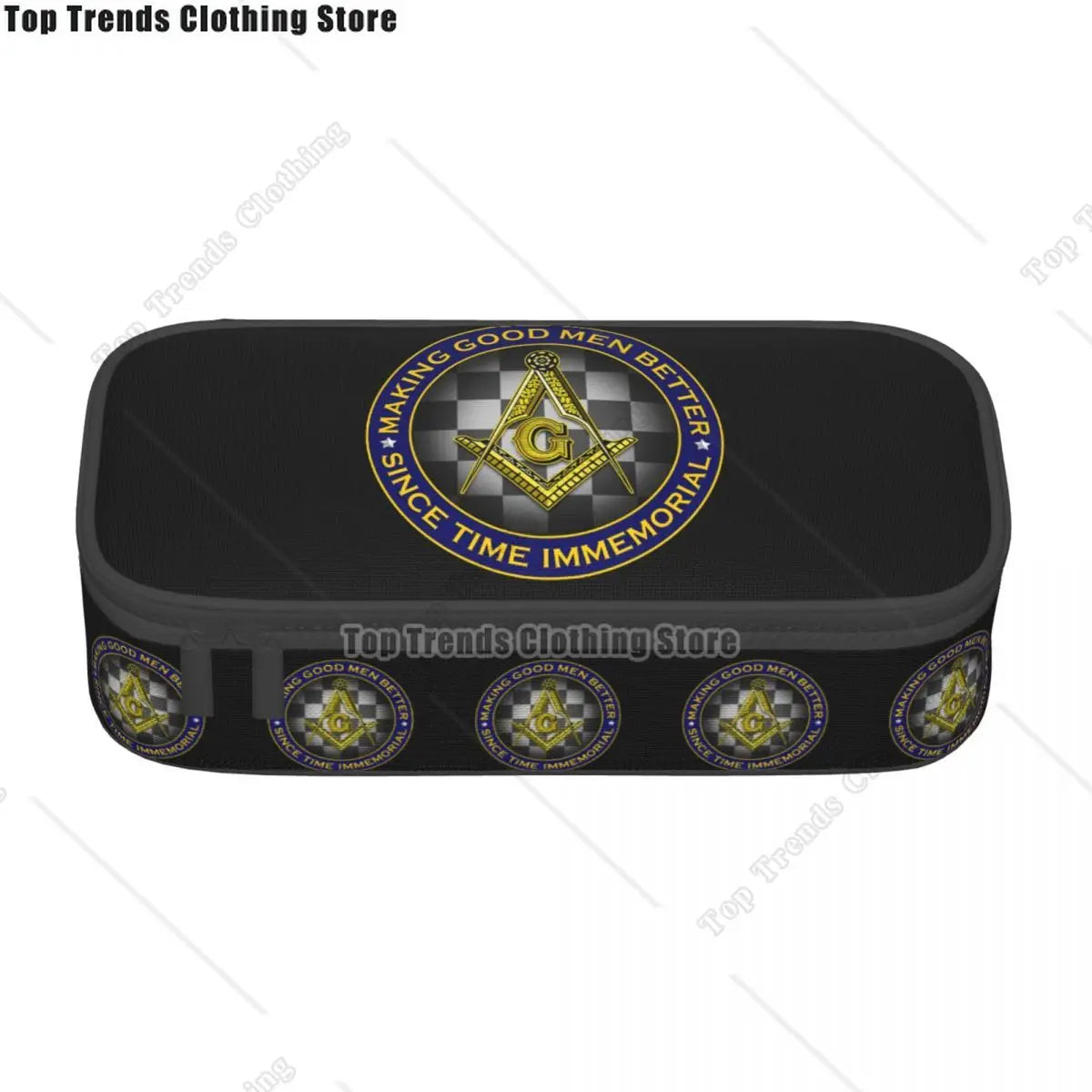 Kawaii Masons Masonic Freemason Pencil Cases for Girl Boy Big Capacity Mason Freemasonry Pencil Pouch Stationery