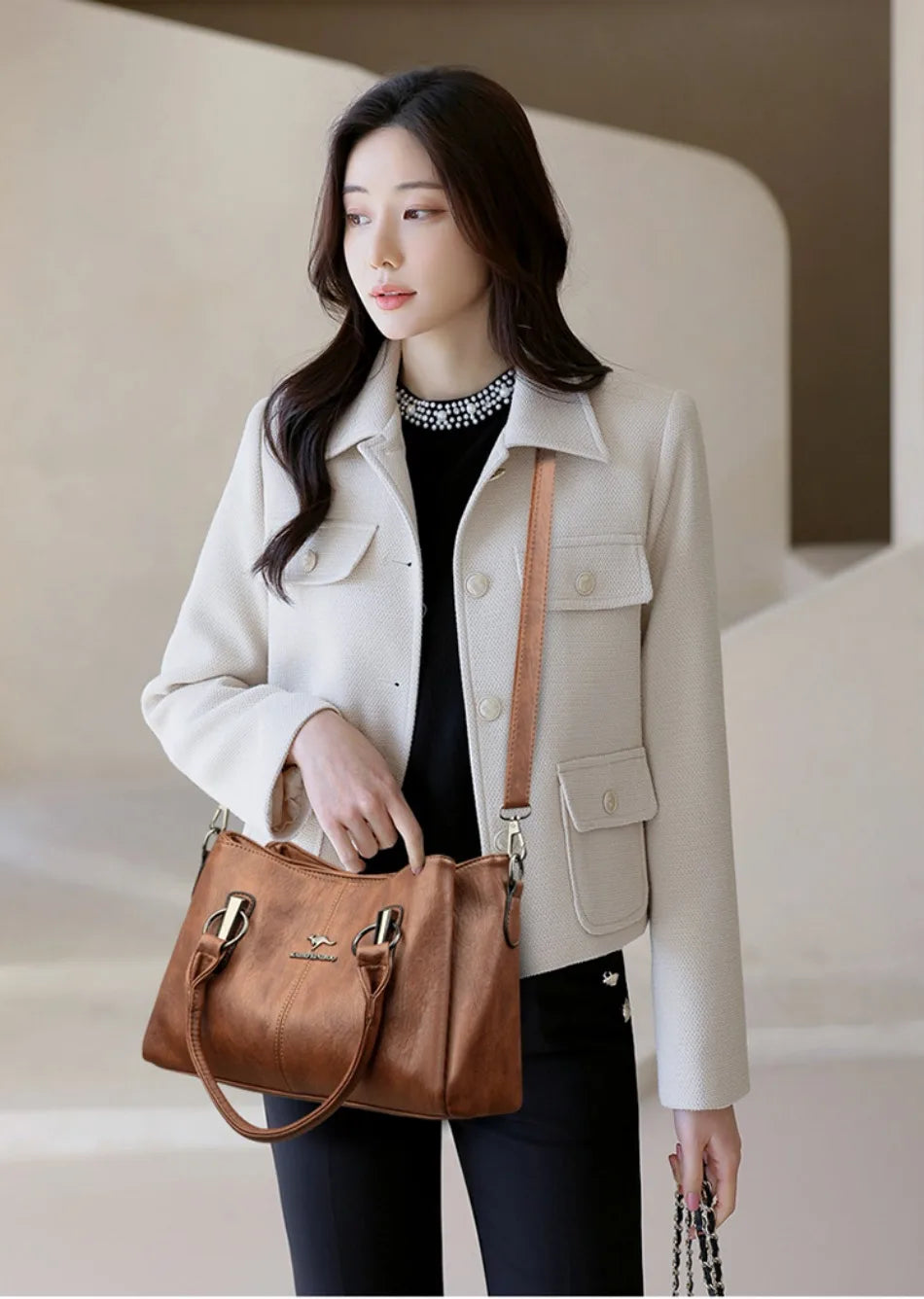 High-quality Soft Leather Luxury Handbags Women Bags Designer High-capacity Ladies Crossbody Hand Bags for Women 2024 Sac A Main