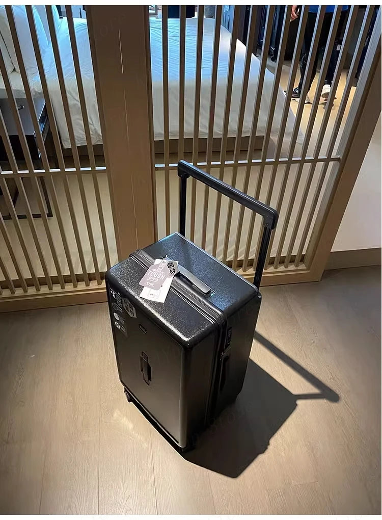 Large Capacity Wide Handle Suitcase Five Wheels Explosion Proof PC Luggage with Brake Spinner Wheels Trolley Case 22/28/36 Inch