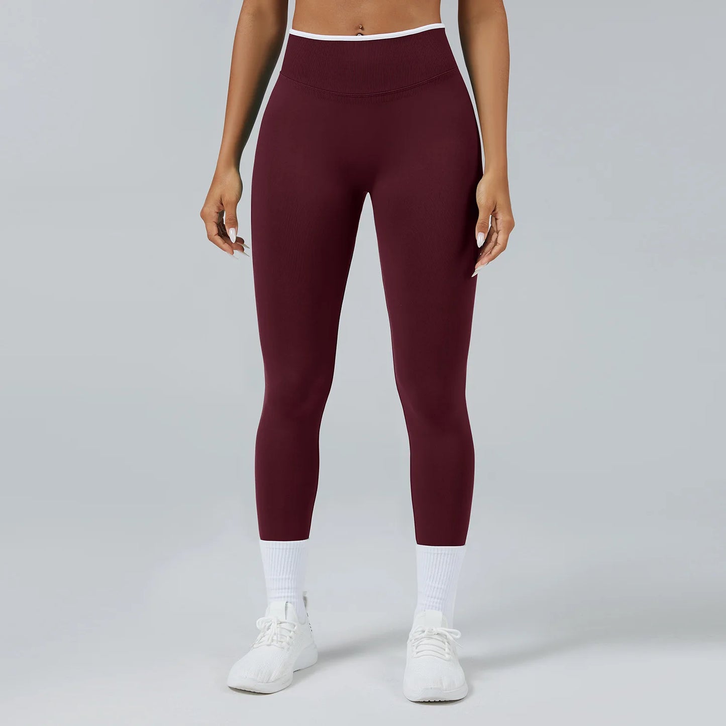 Women Pants Gym Yoga Leggings Hips Lifting Yoga Seamless Sports Clothes Stretchy High Waist Athletic Exercise Fitness Leggings