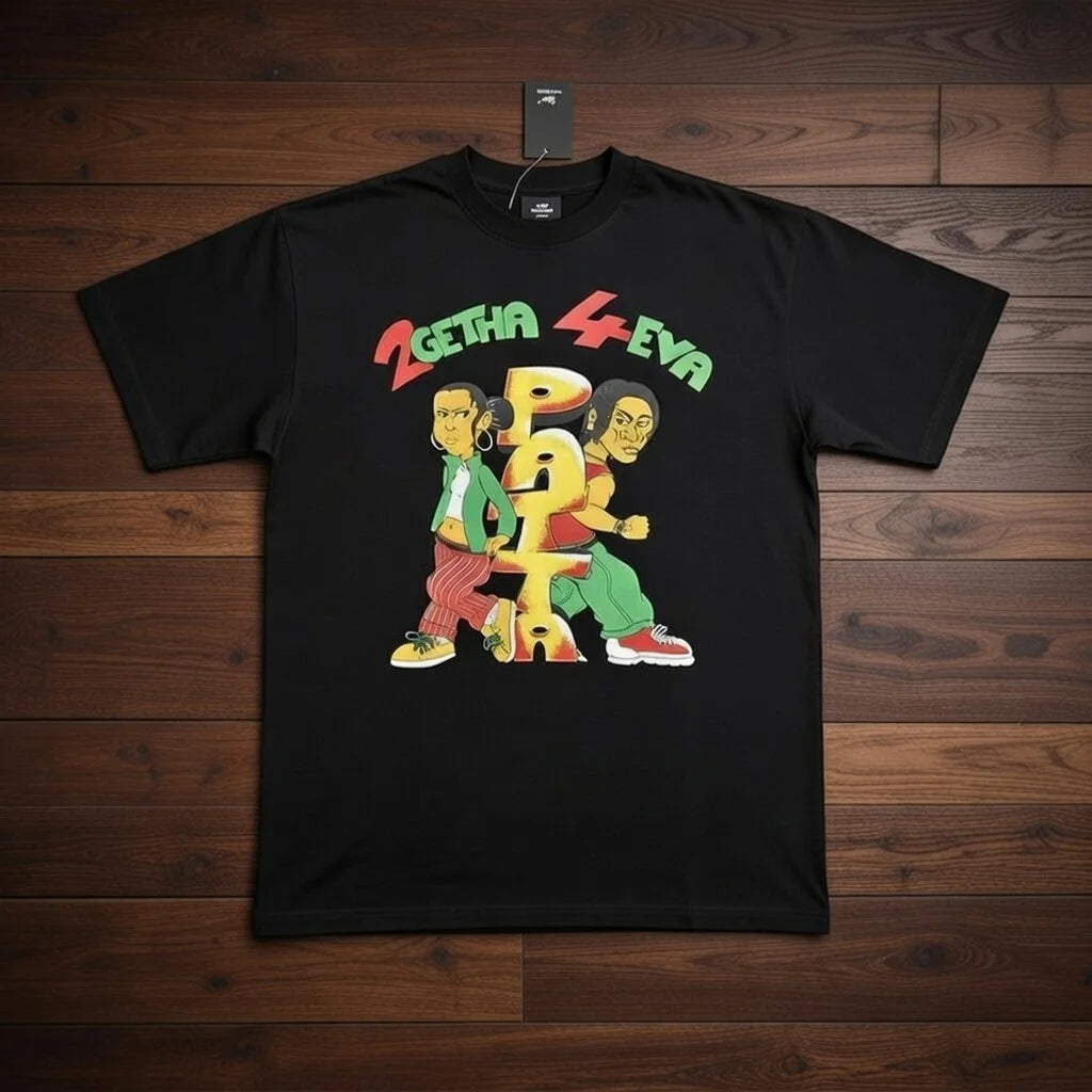 New Arrival Patta Tshirt American Street Style with Palm Tree Star Print Man Short Sleeve Tops