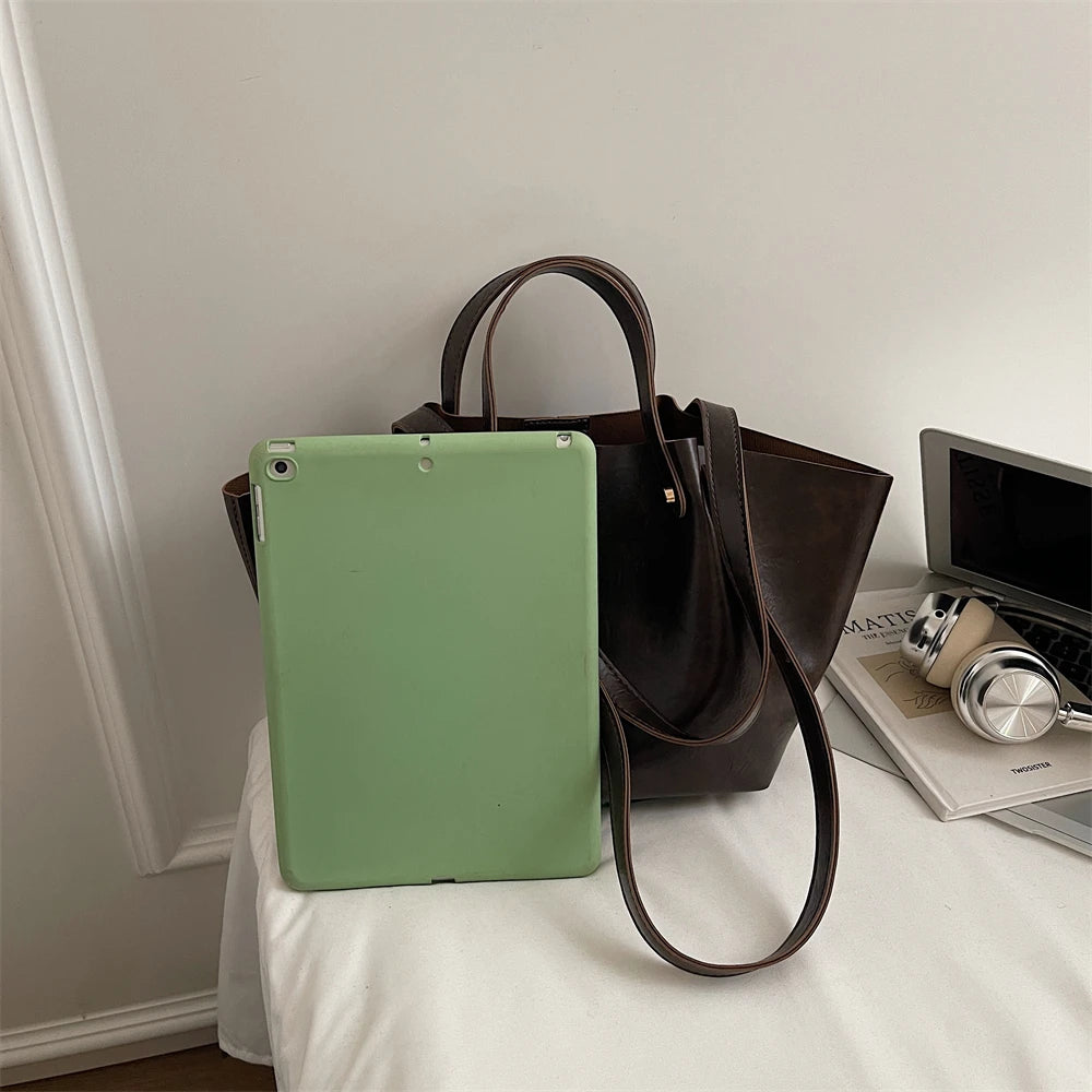 Transformable Shoulder Tote Bags For Women 2025 Latest Luxury Designer Handbags Soft PU Leather Large Capacity Shopper Tote Bag