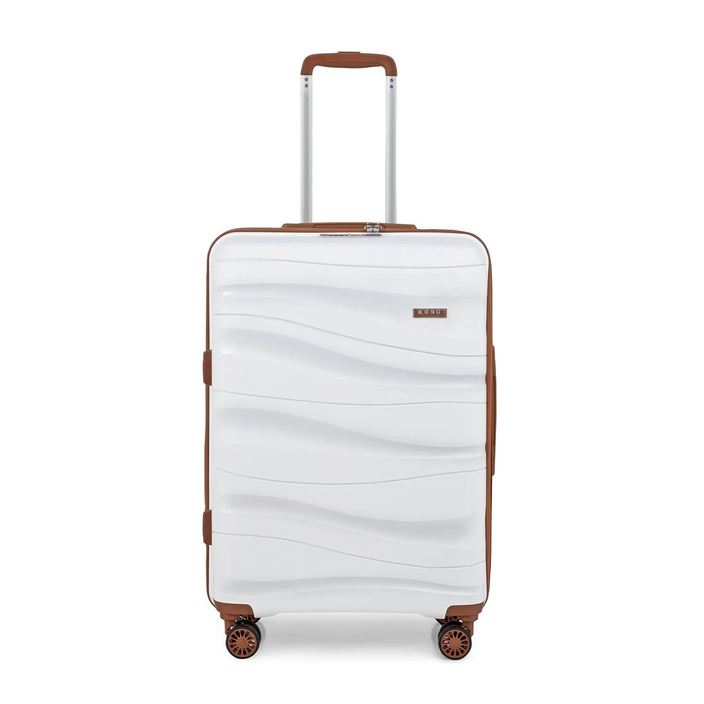 KONO Suitcase Lightweight Hard Case Trolley suitcase with TSA Lock Polypropylene (M/L/XL) (2/3/4 Pcs set)