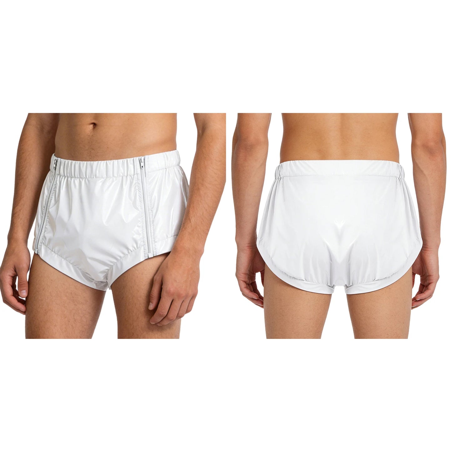 Unisex Leak-proof Diaper Cover Underwear Both Tear-away Waterproof Reusable Briefs for Elderly Caring Nursing Special Needs