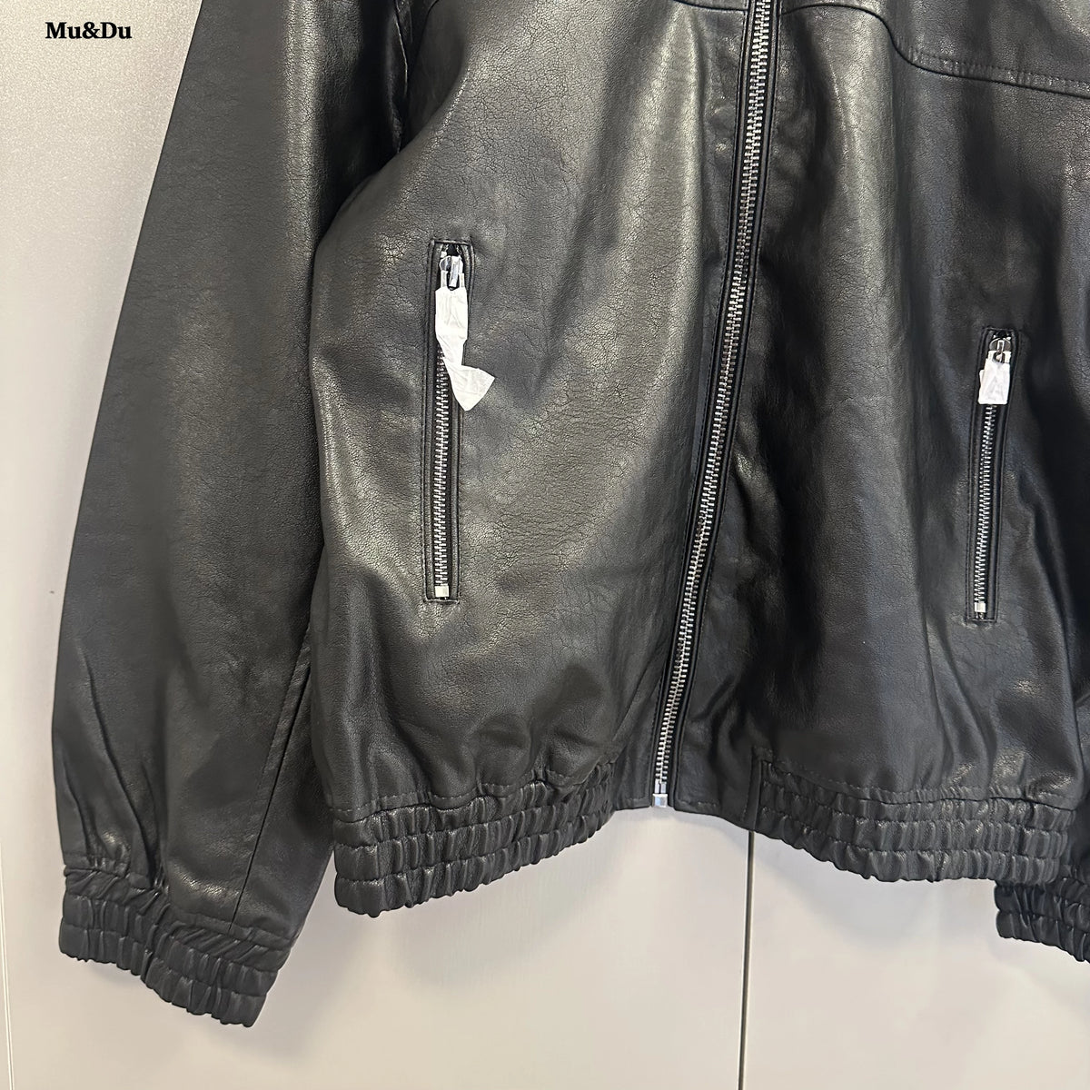 Chic Black Faux Leather Jackets Women Long Sleeve Oversize Coats Fashion 2026 Autumn Winter Bomber Outerwear Streetwear