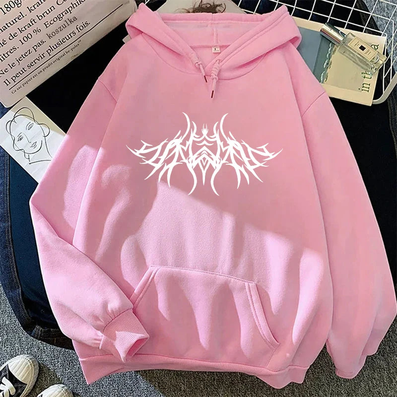 2026 New Arrival Women's Sweatshirts Y2K Style Hooded Long Sleeve Pullover Urban Casual Fashion Loose Hoodies Streetwear