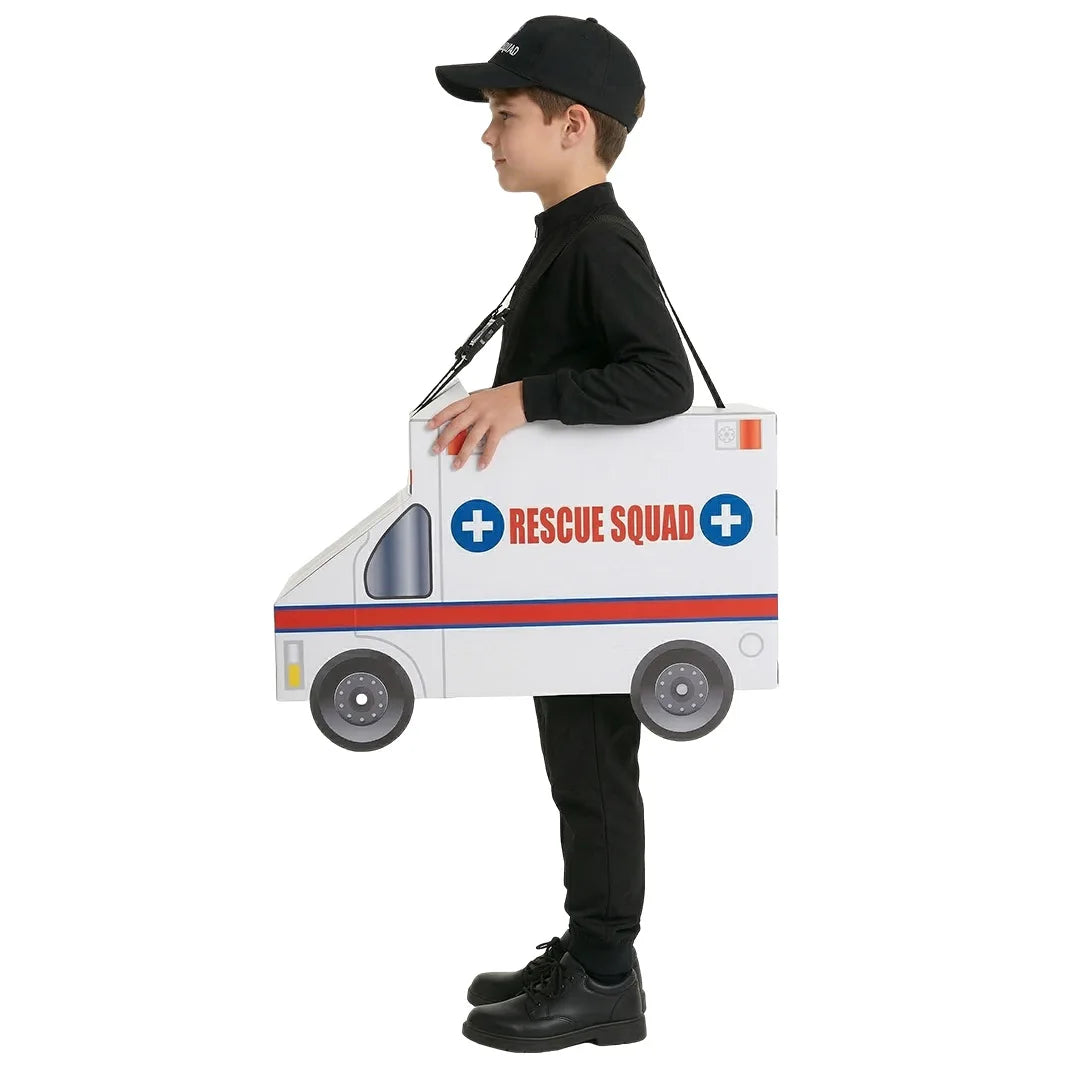 Halloween Carnival Enfant Construction Vehicle Police Car Costume Niño Ambulance Onesie Kindergarten Fire Truck Performance Suit