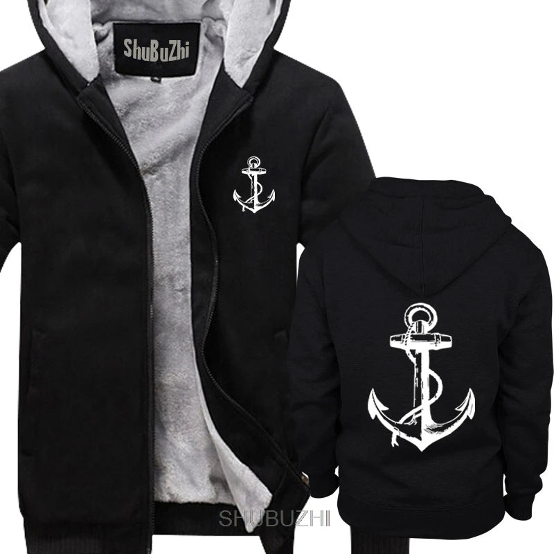 Brand 2019 Anchor men thick hoodies Sailor Nautical Ship Ocean Sea Beach sailerPirate Cool men hoody sbz6446