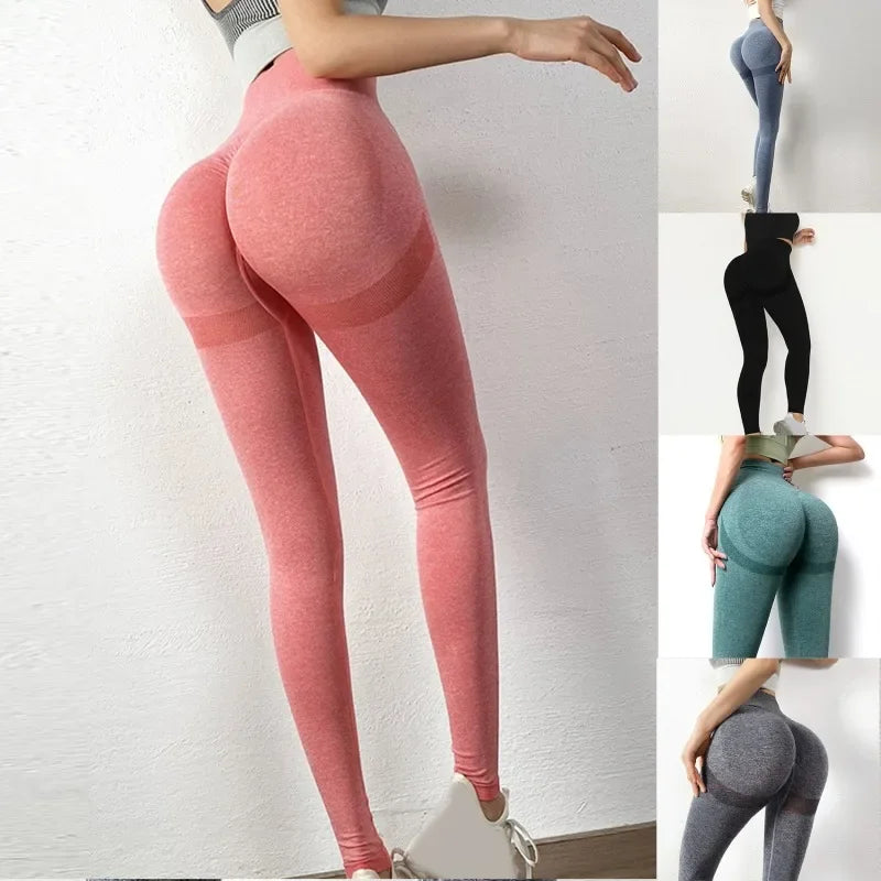 Women Yoga Leggings High Waist Exercise Sports Trousers Running Fitness Gym Leggings Quick Dry Hip Lifting Femme Slim Pants