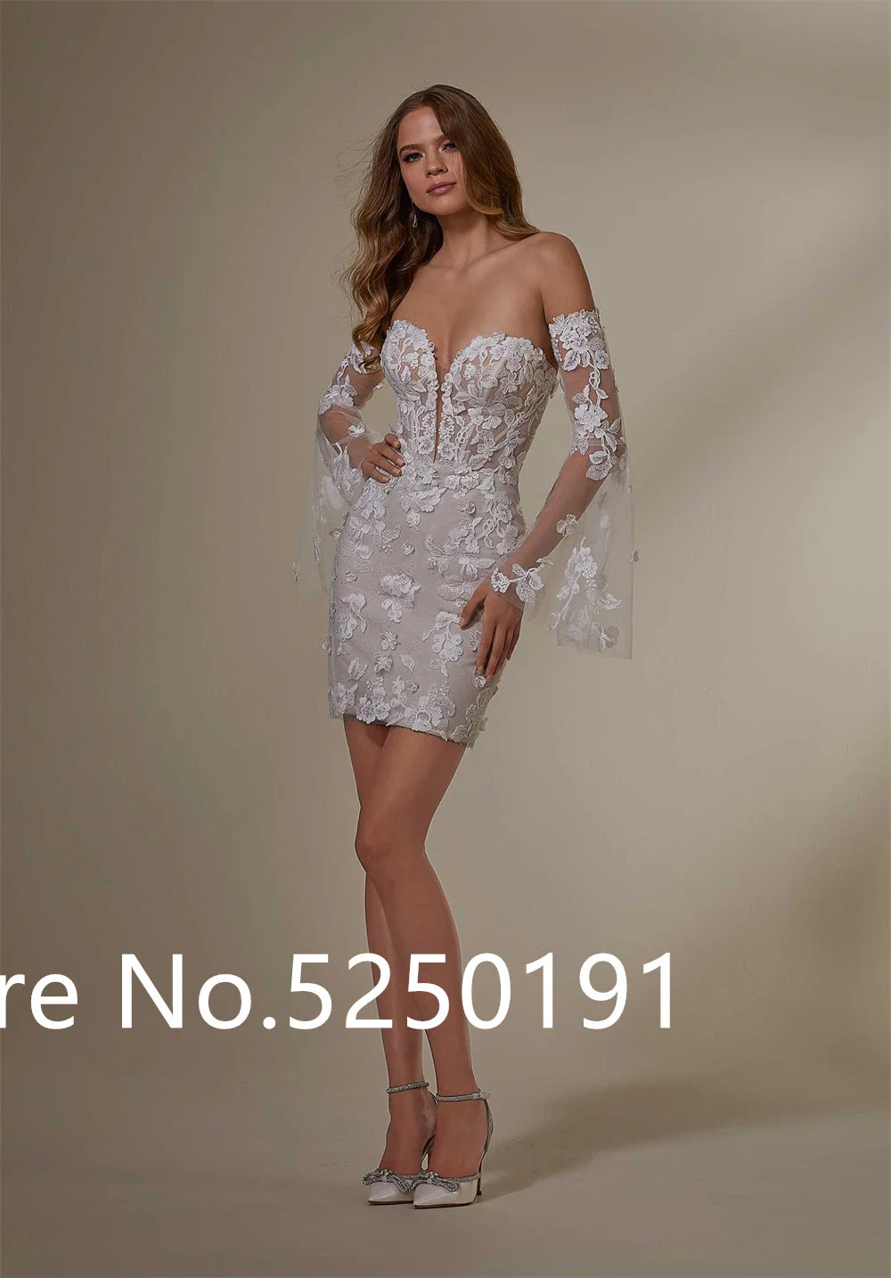 Popular Sweetheart Full Lace Short Shearth Wedding Dresses With Detachablt Train 2 In 1 Bridal Grown 2024 Rode De Morrie