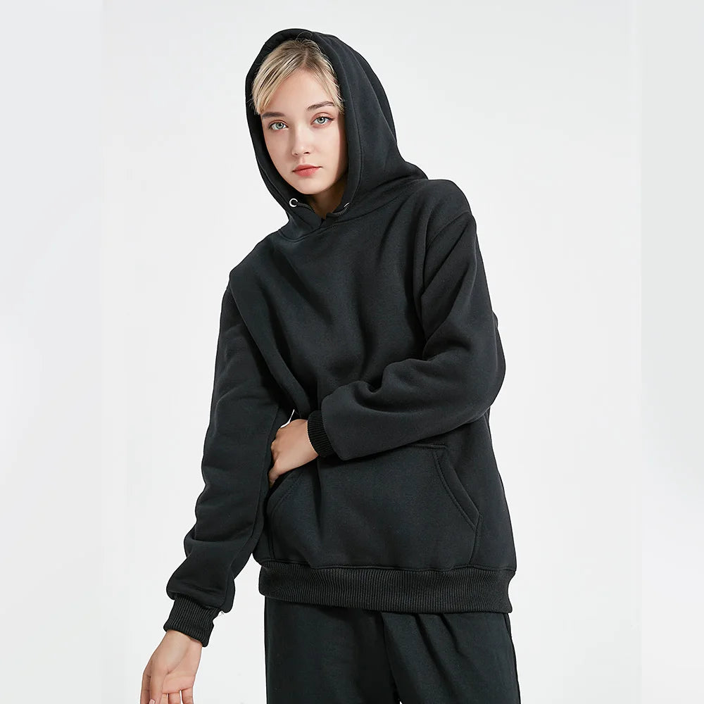 Spring Autumn Fashion Men's Women's Hoodie Casual Hoodies Pullovers Sweatshirts Men's Top Solid Color Hoodies Sweatshirt Male