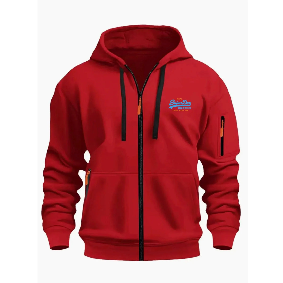 Men's Autumn Winter Hoodies Long Sleeve Sweatshirt Zipper Design Hooded Sweatshirt Men Sportswear Slim Fit Casual coat men tops
