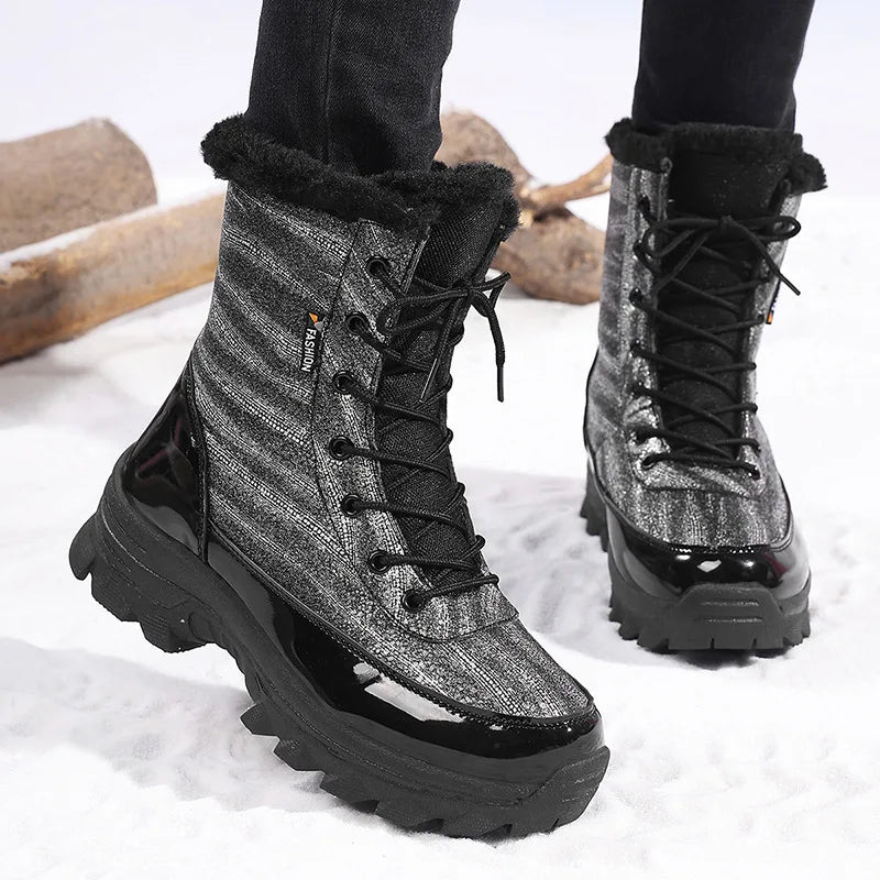 Women's Winter Boots 2026 New High-top Plush Warm Snow Boots for Women Thickened for Extreme Cold Areas Outdoor Boots