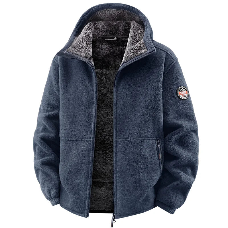 Winter Hoodies Men Outdoor Military Thick Warm Polar Fleece Jacket Camping Hiking Jackets For Streetwear Casual Coats Men Parkas