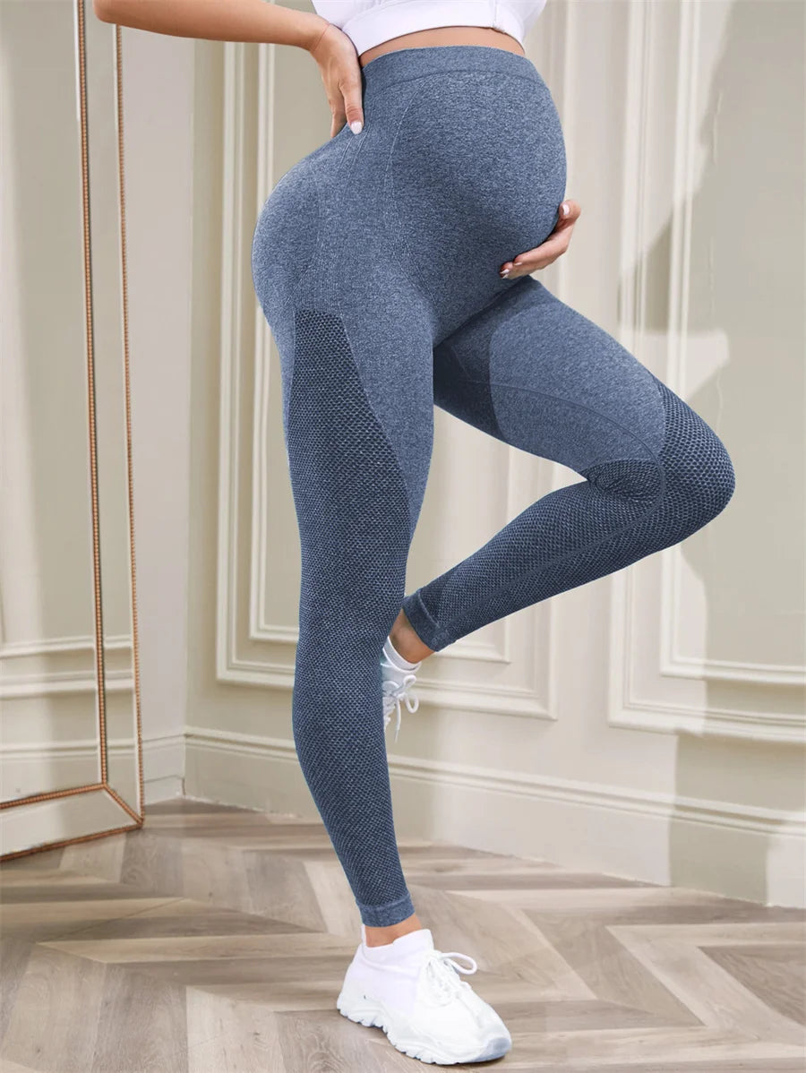 Pregnant Women Leggings Long Pants Maternity Sports Gym High Waist Pants Belly Support Skinny Maternity Legging Body Shaper