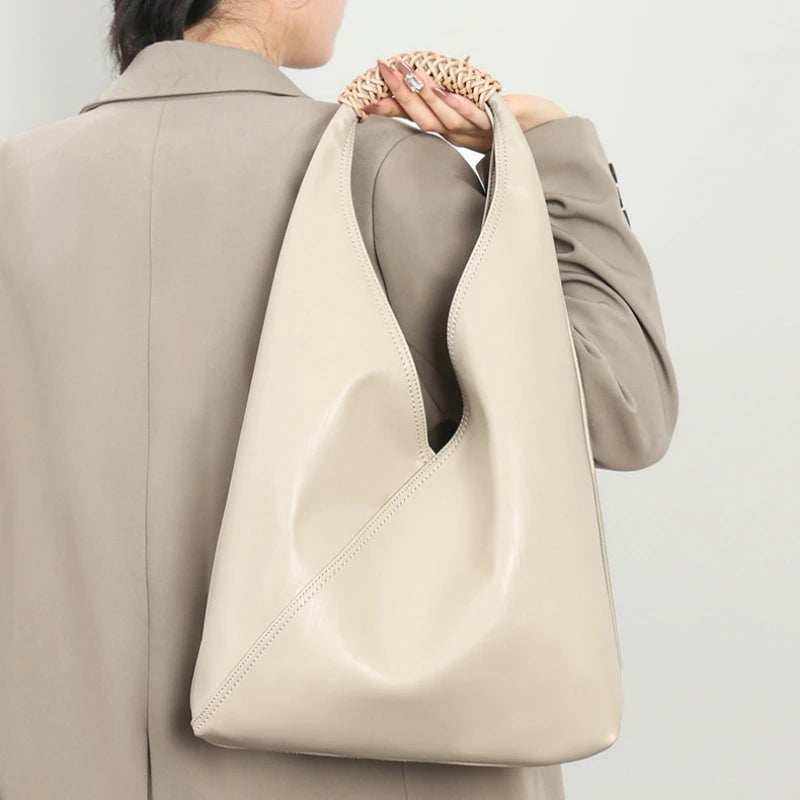 YANATARI Female Genuine Leather Bag Large Capacity Handbags Shoulder Bag Big Tote Bags for Women Shopping Bag Large Luxury Bag