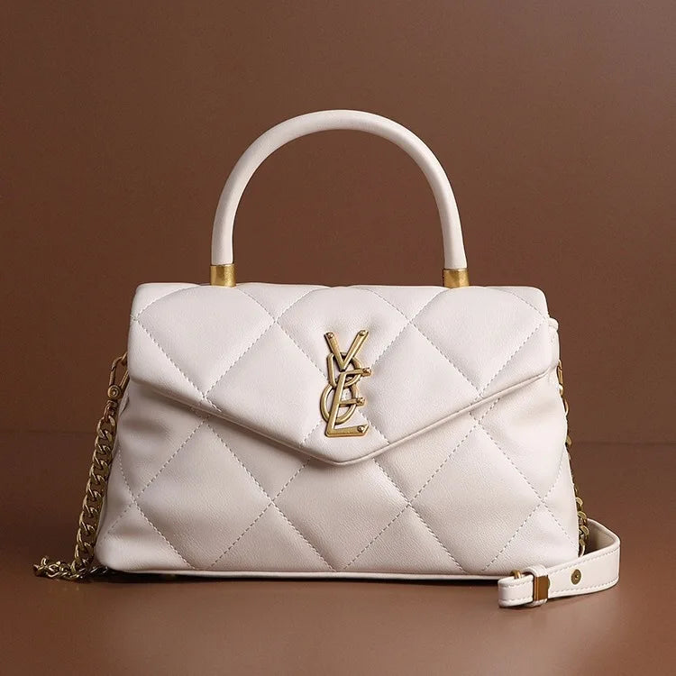 2025 new high-end diamond grid handbag fashion chain versatile shoulder crossbody bag