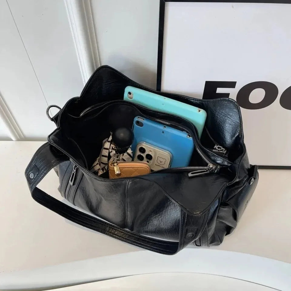 Daily Business Commuting Large Capacity Tote Hand Bags Soft Leather Shoulder Crossbody Bags for Women Handbags Sturdy Durable