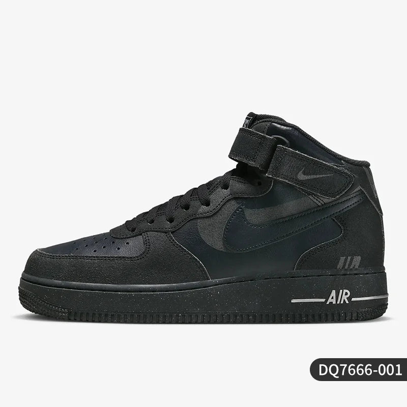 Nike genuine Air Force 1 Men's Casual Breathable Mid-Top Sneakers DQ7666-001