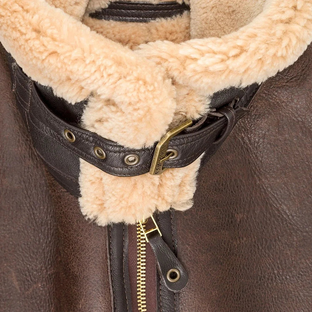 Thickened Men's Coats Winter Jackets Leather and Fur Integrated New High Quality Turn Down Collar Long Sleeve Men Clothing