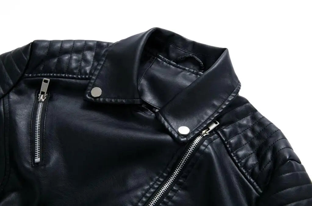 2026 New Fashion Women Faux Leather Jacket, Spring Autumn Zipper Casual Pu Coat, Female Biker Outerwear Ladies Clothes S-XXXL