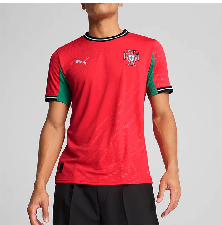 Puma genuine Portugal women's home fan edition men's short sleeved football jersey 780768-02
