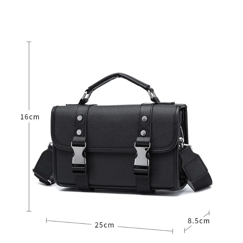 Fashion Plaid Men's Crossbody Bag Large Capacity Shoulder Messenger Bag Men Luxury Flap Crossbody Bags Male Rectangle Handbags