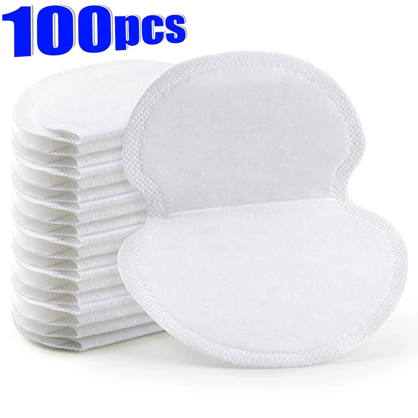 100Pcs Underarm Sweat Pads Non-woven Breathable Ultra-thin Armpit Sweat Pad Non Visible Comfortable Men Women Underarm Sweat Pad