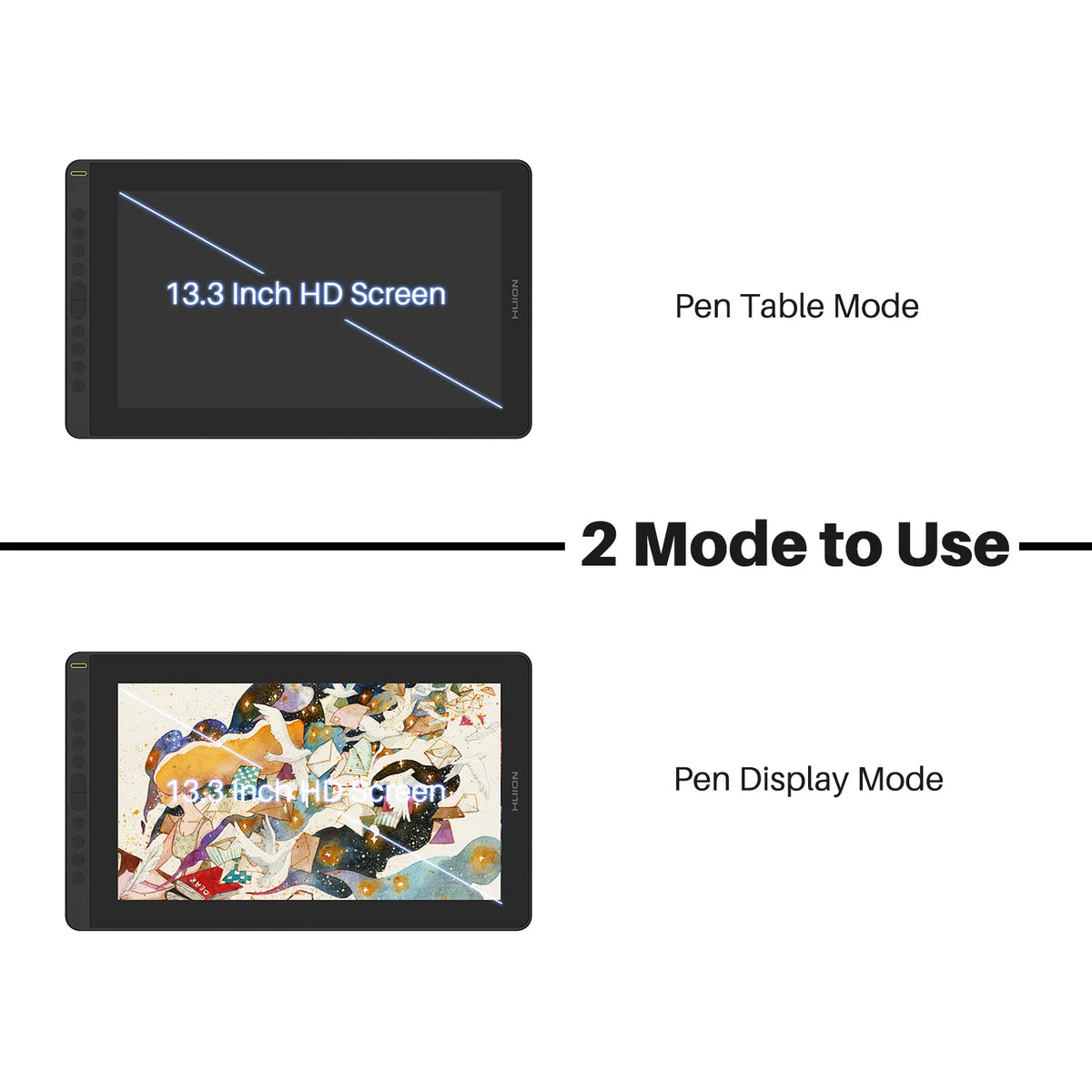HUION New Arrival Kamvas 16(2021) Graphics Drawing Monitor Battery-free Digital Pen Tablet For Win/MAC And Android 120%s RGB