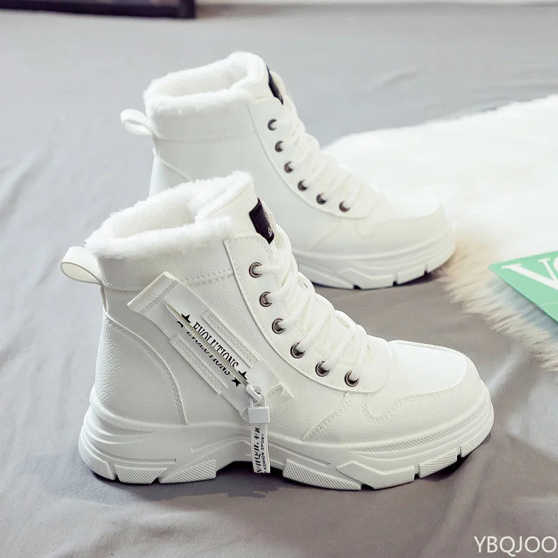 Winter Warm Snow Boots Women's Versatile New Simple Comfortable Daily Casual Anti slip Wear resistant Women's Short Boots