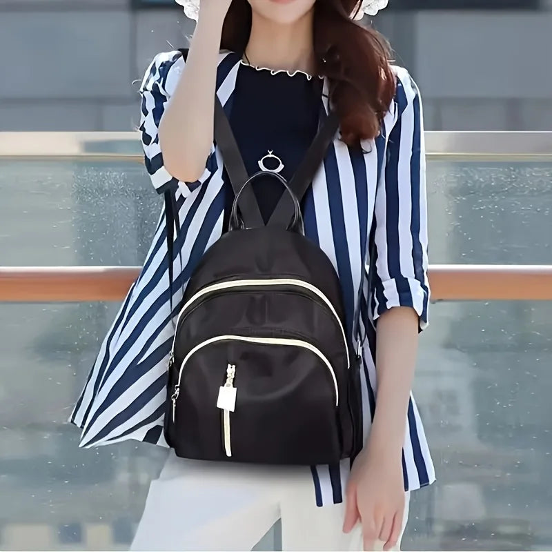 Fashion Women's Backpacks Large Capacity Nylon Bags Multiple Pockets Travel Backpack Daily Commuting
