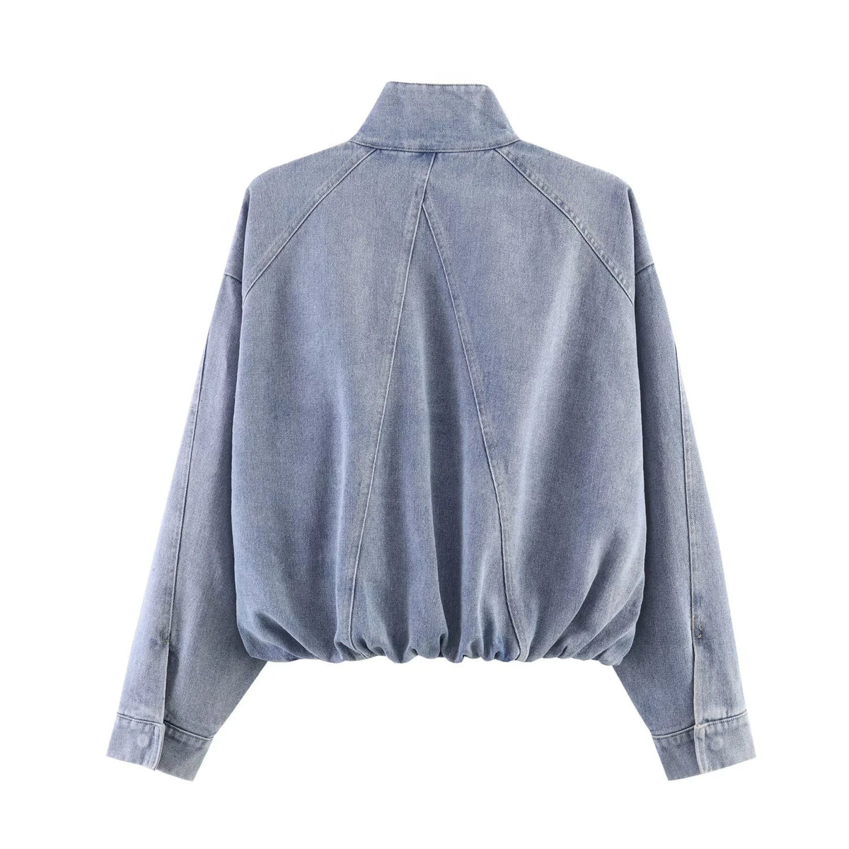 UETEEY Fashionable Versatile Loose Long Sleeve Denim Jacket Women's Cross-Border  Street Style Thickened Zipper Closure