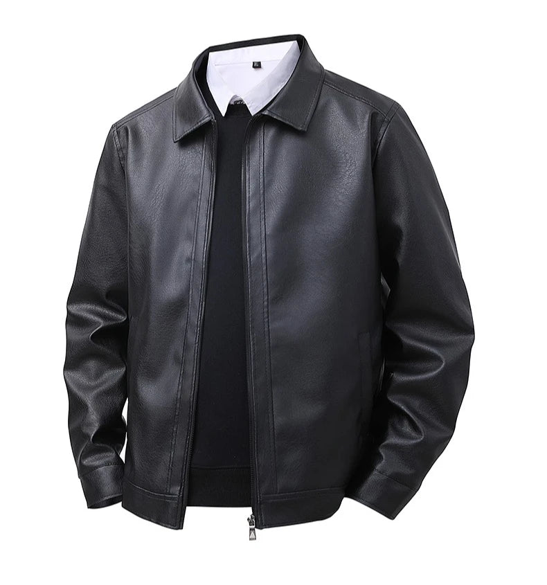 Loose Fit Leather Jacket: Comfortable, Versatile, and Flattering on Every Body Type Windproof and Waterproof Men's Jacket