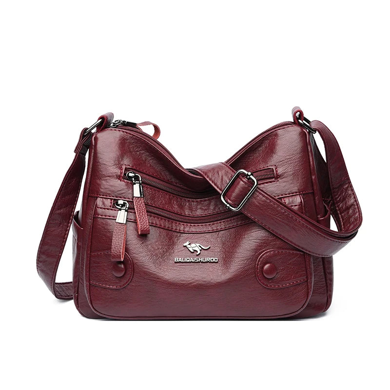 Luxury Messenger Bag Women Bags Designer Top Quality Soft Pu Leather Shoulder Crossbody Bags for Women Ladies Purses Handbags