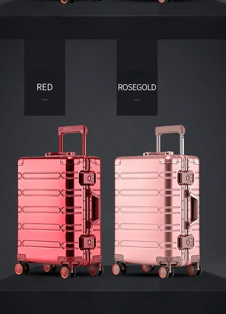 A Luxurious 29-inch Aluminum-magnesium Alloy Suitcase/bag, Perfect for Students, with Ample Space. Ships From The EU.
