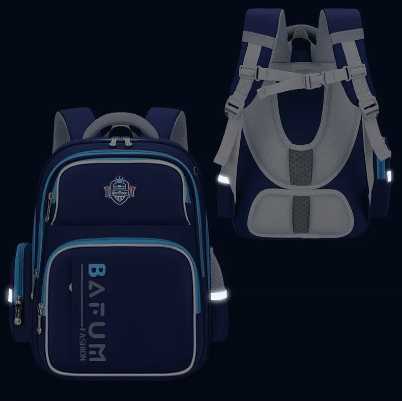 2025 New Design Large Capacity Ergonomic Teen School Backpack Waterproof Lightweight Spine Protection for Grades 1-3-6 Students