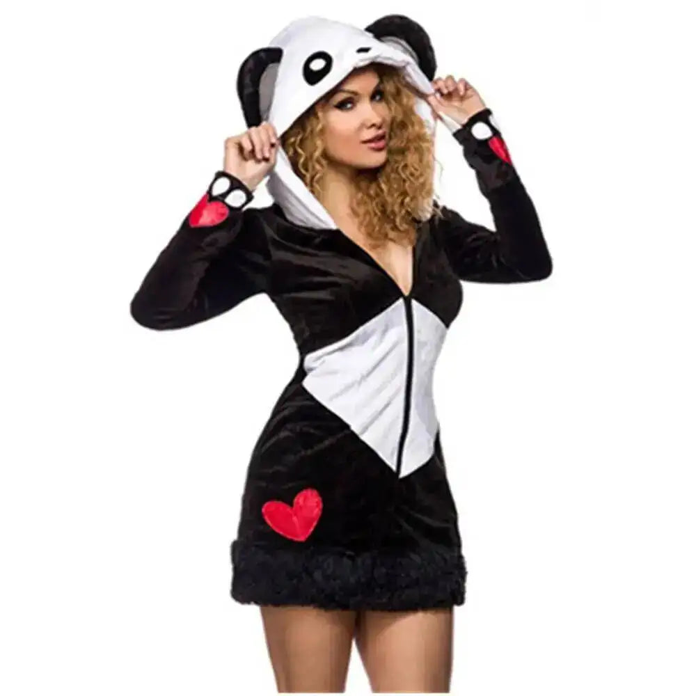 Halloween Cosplay Deluxe Plush Monster Animal Costume Adult Fox Cat Girl Cosplay Costume Halloween Costumes Women Fancy Party