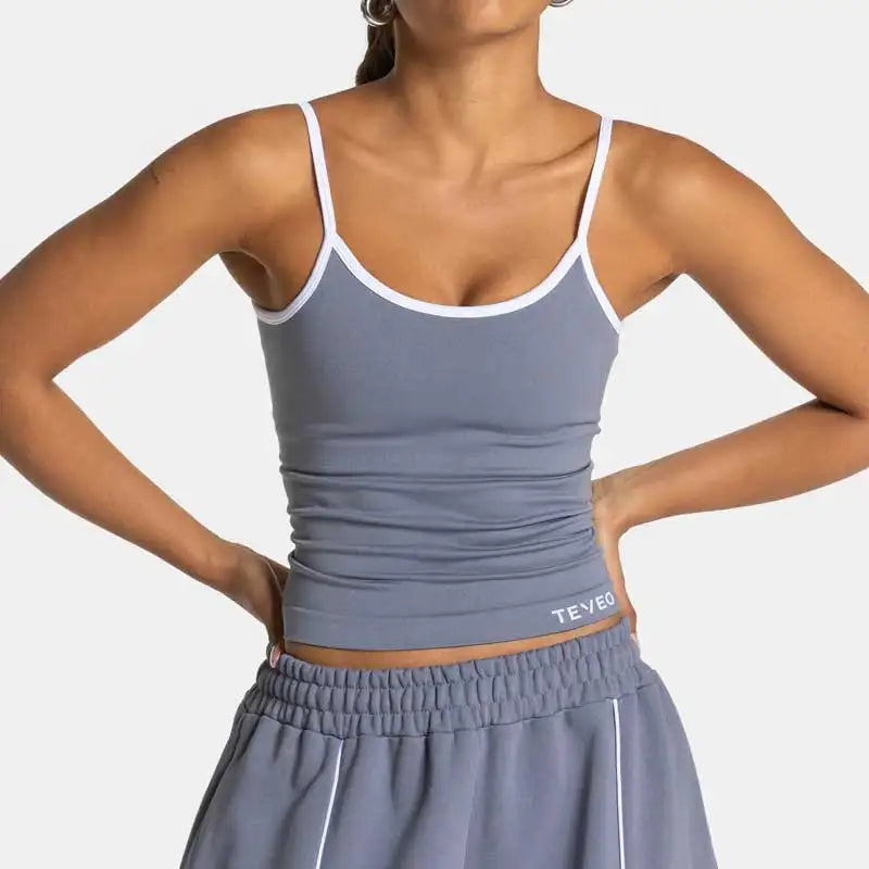 TEVEO Women's Seamless Gym Solid Sports Ignite Short White Waist Tight High Waist Hip Lifting Yoga Pants Running Sports Shorts